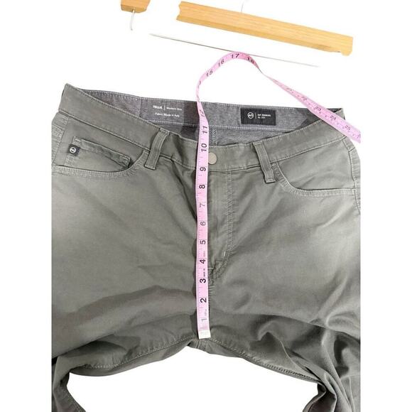 AG Adriano Goldschmied Pants Mens Green Tellis Modern Slim Straight 33X25.5 - Picture 6 of 7